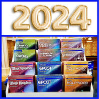 Pockets arranged in a row in a tray, with the year 2024 displayed at the top